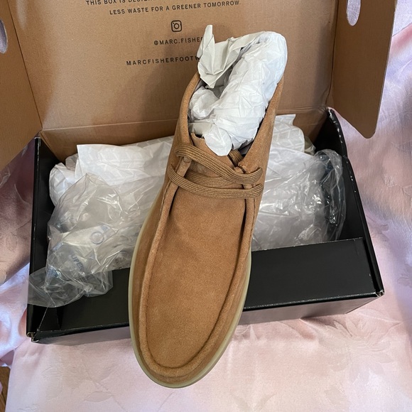 Marc Fisher LTD  “Cooper” suede lace up ankle boot
